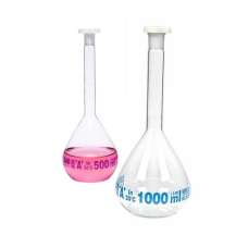 ISOLAB Balon Joje - Standart - Şeffaf - A Kalite - Grup Sertifikalı - Mavi Skala - 1000 ml - NS 24/29