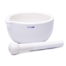 ISOLAB Havan - Porselen - Tokmaklı - Çap 207 mm / 1000 mL