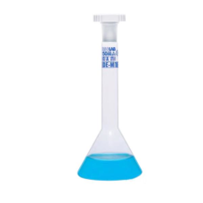ISOLAB Balon Joje - Trapezoidal - Şeffaf - A Kalite - Grup Sertifikalı - Mavi Skala - 25 ml - NS 10/19