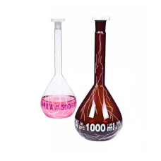 ISOLAB Balon Joje - Yüzey Kaplı - Standart - Amber - A Kalite - Grup Sertifikalı - Beyaz Skala - 200 ml - NS 14/23 / 1 Adet