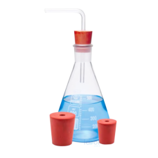 ISOLAB Tıpa - Kauçuk - Delikli - 31.0 x 38.0 mm Çap - 35 mm H