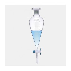 ISOLAB DERECELİ KONİK PTFE MUSLUKLU AYIRMA HUNİSİ 1000 ml