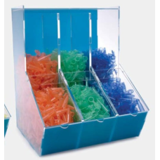 ISOLAB Dispenser Kutusu - Akrilik - Üç Bölmeli