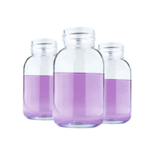 ISOLAB Şişe - Geniş Boyunlu - Nötr Cam - Şeffaf - 1000 ml - GL68 / 1 Adet