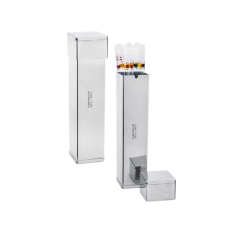 ISOLAB Pipet Kutusu - Paslanmaz Çelik - 70 x 70 x 210 mm