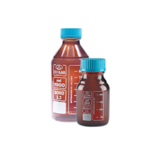 ISOLAB Şişe - Borosilikat Cam - Amber - Vidalı Kapaklı - 3000 ml