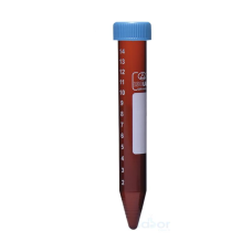 ISOLAB Santrifüj Tüpü - Amber - P.P - Vidalı Kapaklı - 15 ml - Steril - Aseptik 50 Adet / Poşet