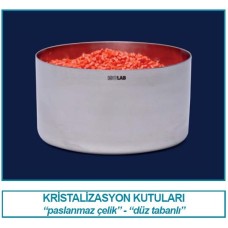 ISOLAB Kristalizasyon Kutusu - Paslanmaz Çelik - Çap 110 mm