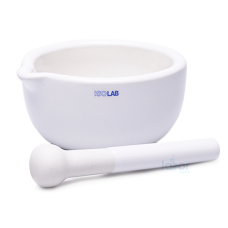 ISOLAB Havan - Porselen - Tokmaklı - Çap 105 mm